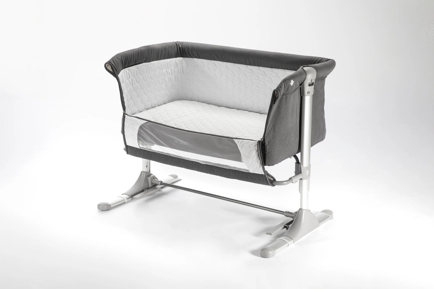 Nova Bedside Crib - Charcoal